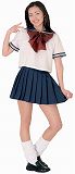 Ｆ００２０ＤＲ　セーラー服２（えんじリボン）・Ｌサイズ