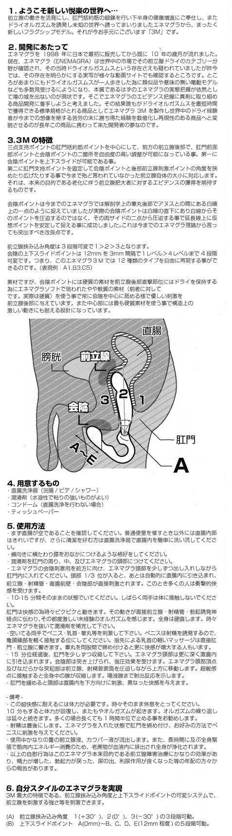 エネマグラ3M（ドライマスター）説明