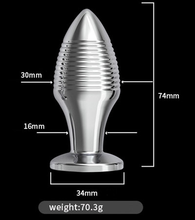 ＲＣリビッドスチールアナルバットプラグ