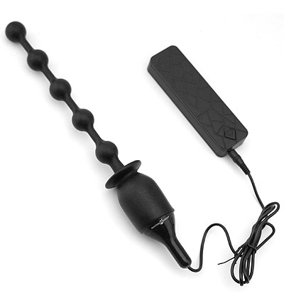 ブードゥーシリコンアナルビーズバイブ　Voodoo Beads 10x Vibrating Silicone Anal Wand