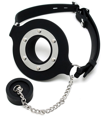 シリコンフィーディングマウスギャグ