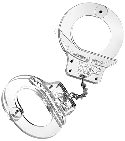 スケルトンハンドカフ　handcuffs　transparent