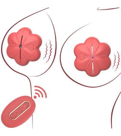 フラワーリモートニップルバイブレーター